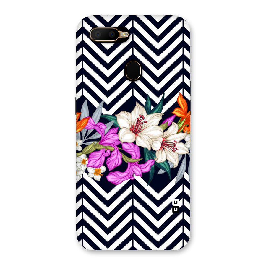 Artsy ZigZag Floral Back Case for Oppo A5s
