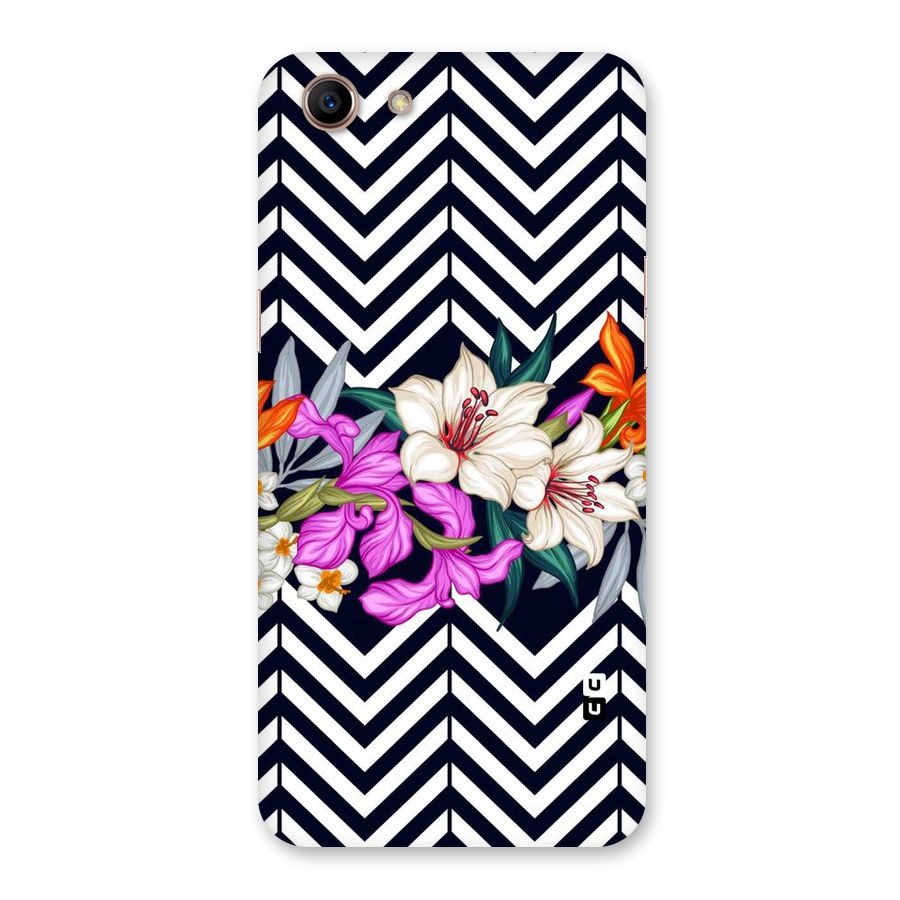 Artsy ZigZag Floral Back Case for Oppo A83 (2018)