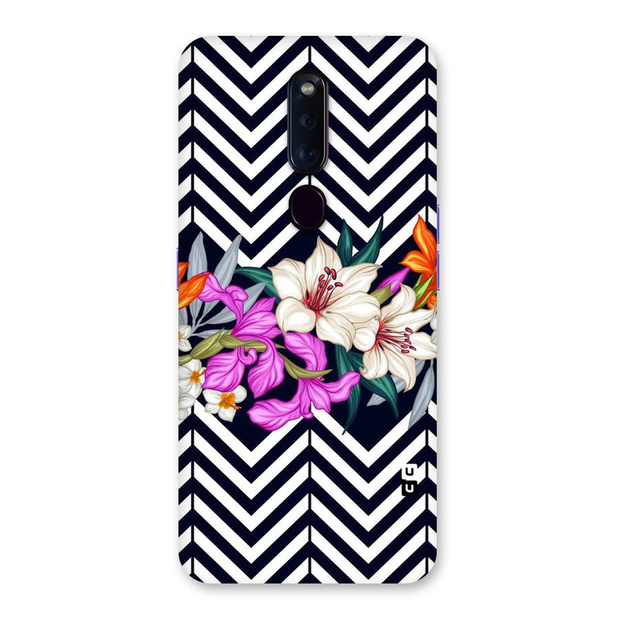 Artsy ZigZag Floral Back Case for Oppo F11 Pro