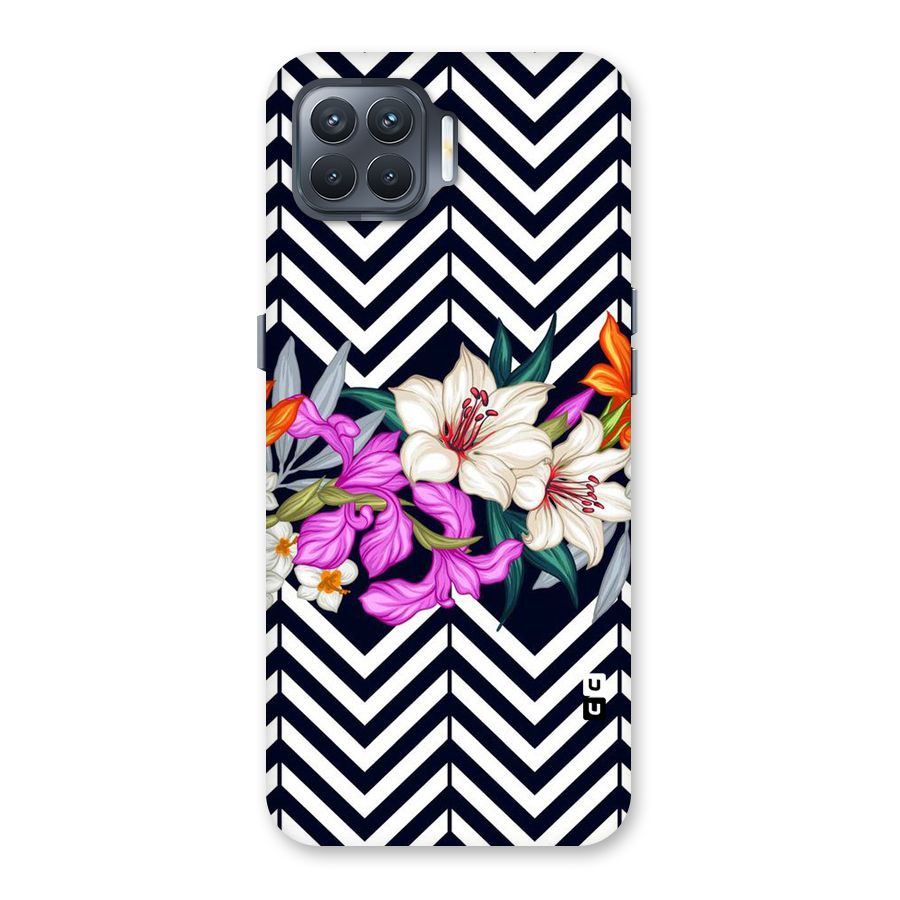 Artsy ZigZag Floral Back Case for Oppo F17 Pro