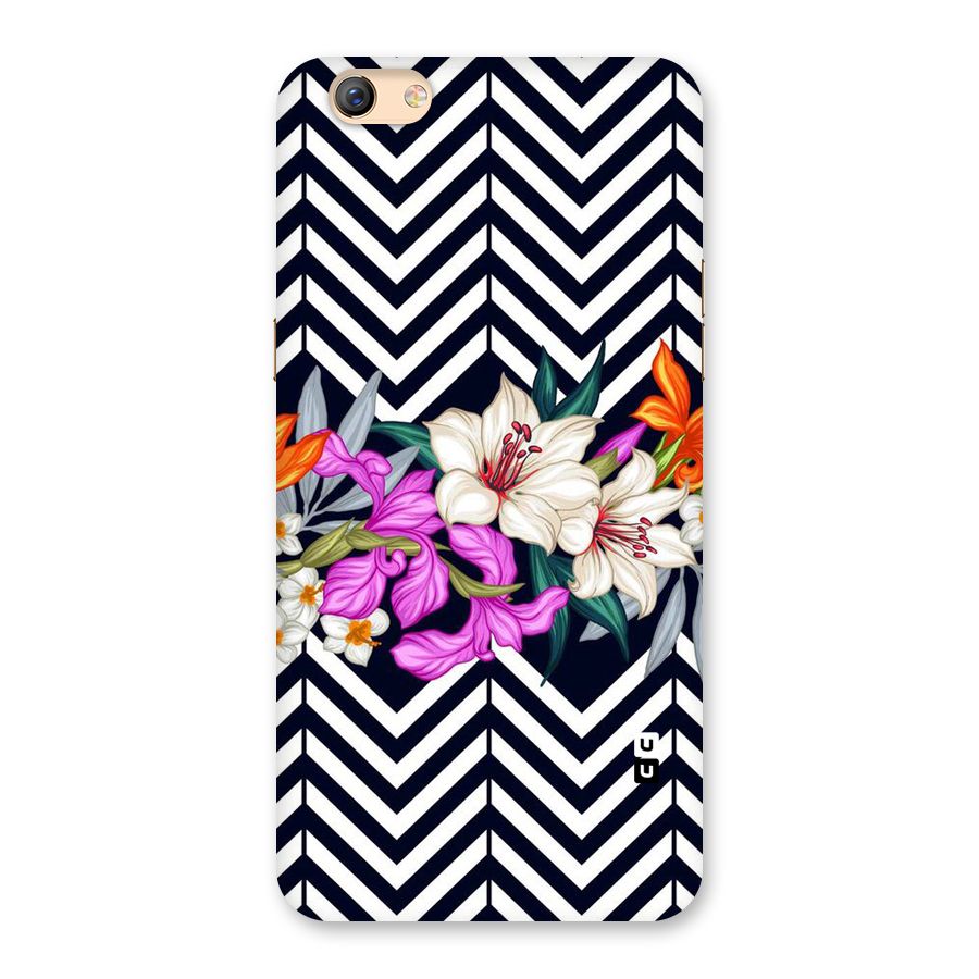 Artsy ZigZag Floral Back Case for Oppo F3 Plus