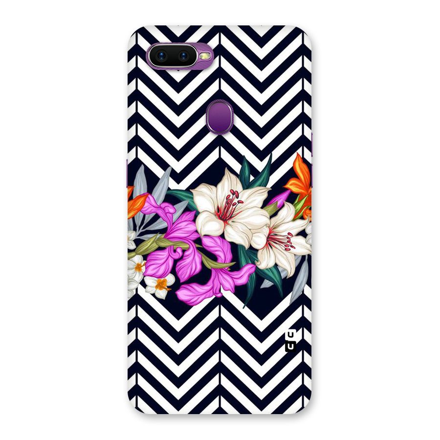 Artsy ZigZag Floral Back Case for Oppo F9