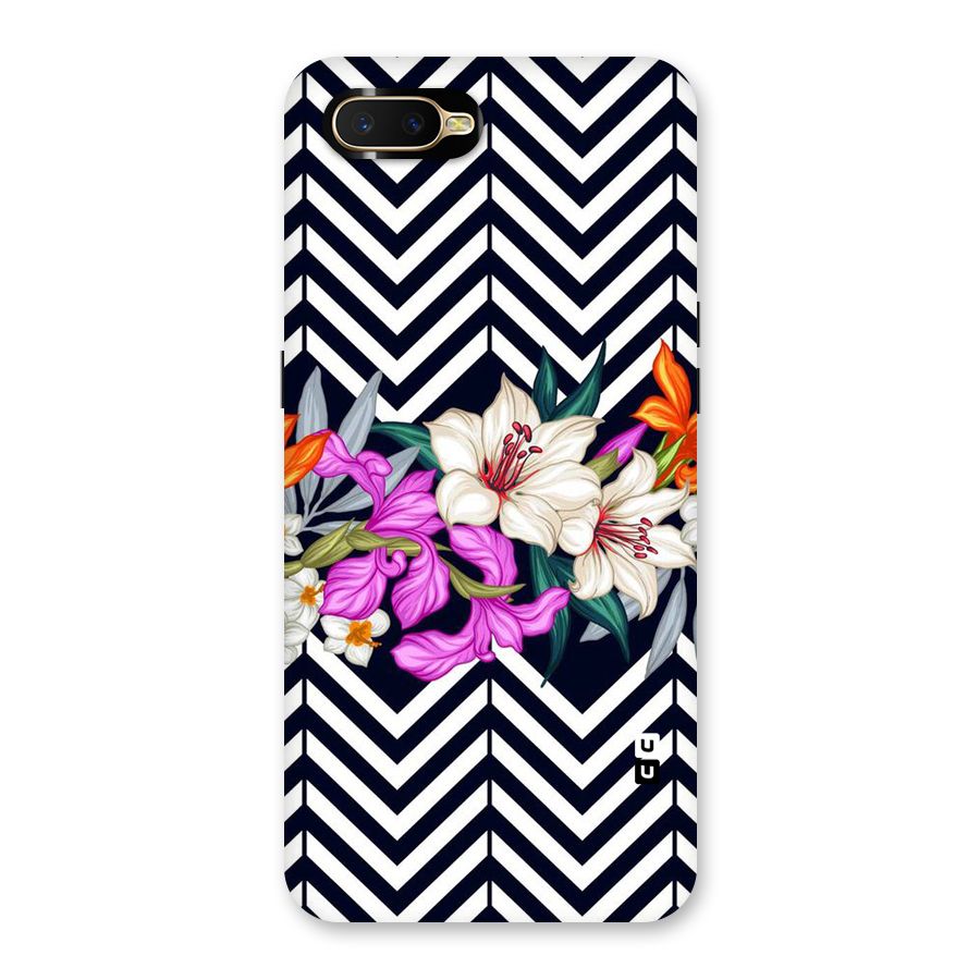 Artsy ZigZag Floral Back Case for Oppo K1