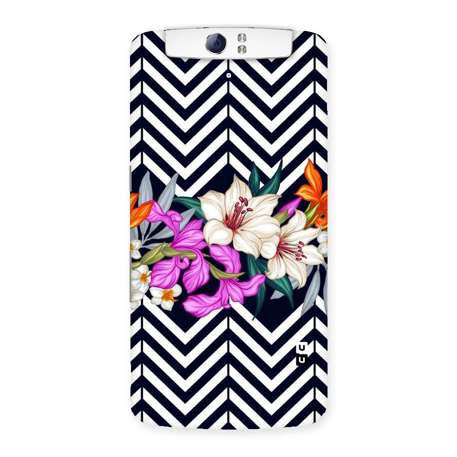 Artsy ZigZag Floral Back Case for Oppo N1