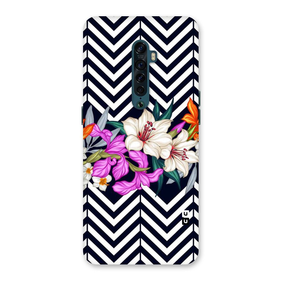 Artsy ZigZag Floral Back Case for Oppo Reno2
