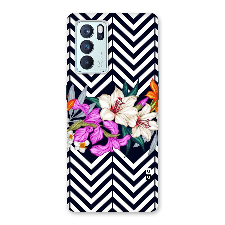 Artsy ZigZag Floral Back Case for Oppo Reno6 Pro 5G