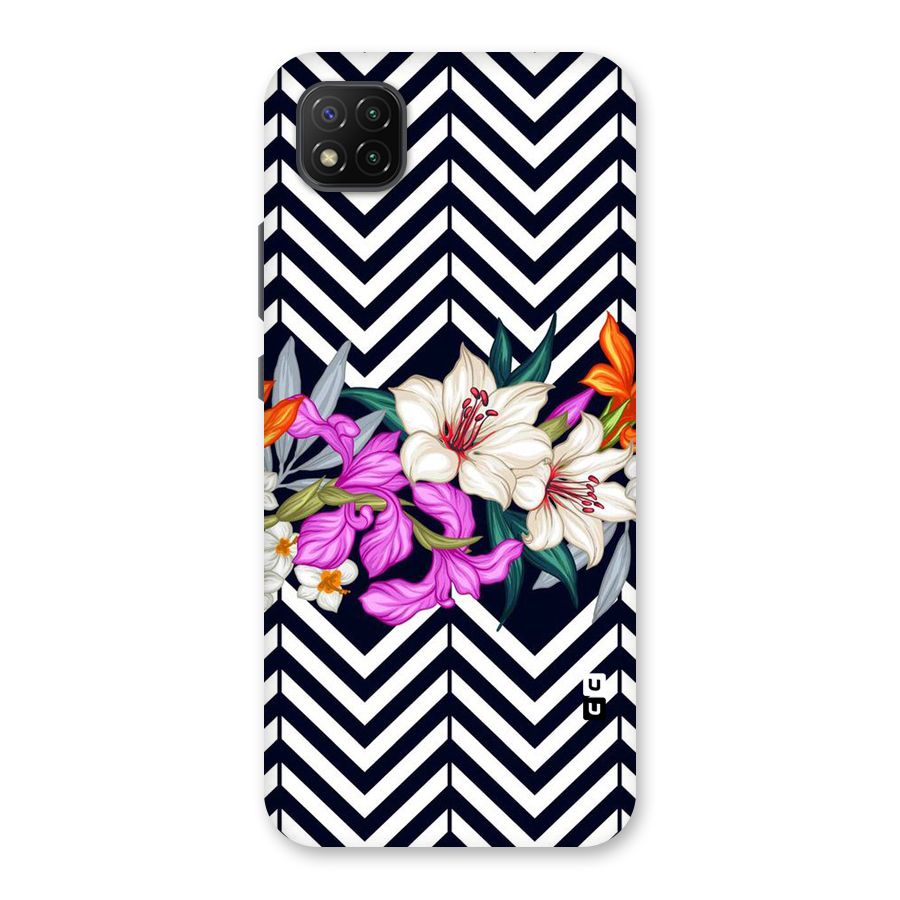 Artsy ZigZag Floral Back Case for Poco C3