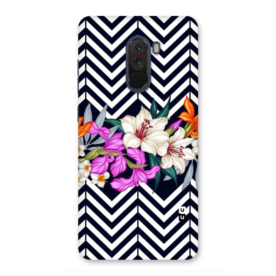 Artsy ZigZag Floral Back Case for Poco F1