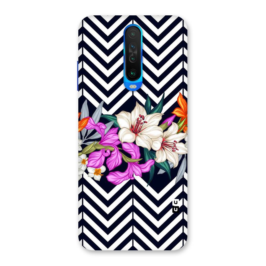 Artsy ZigZag Floral Back Case for Poco X2