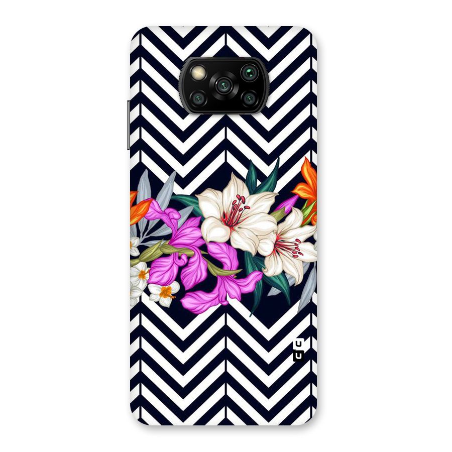 Artsy ZigZag Floral Back Case for Poco X3