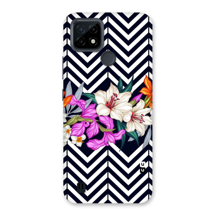 Artsy ZigZag Floral Back Case for Realme C21