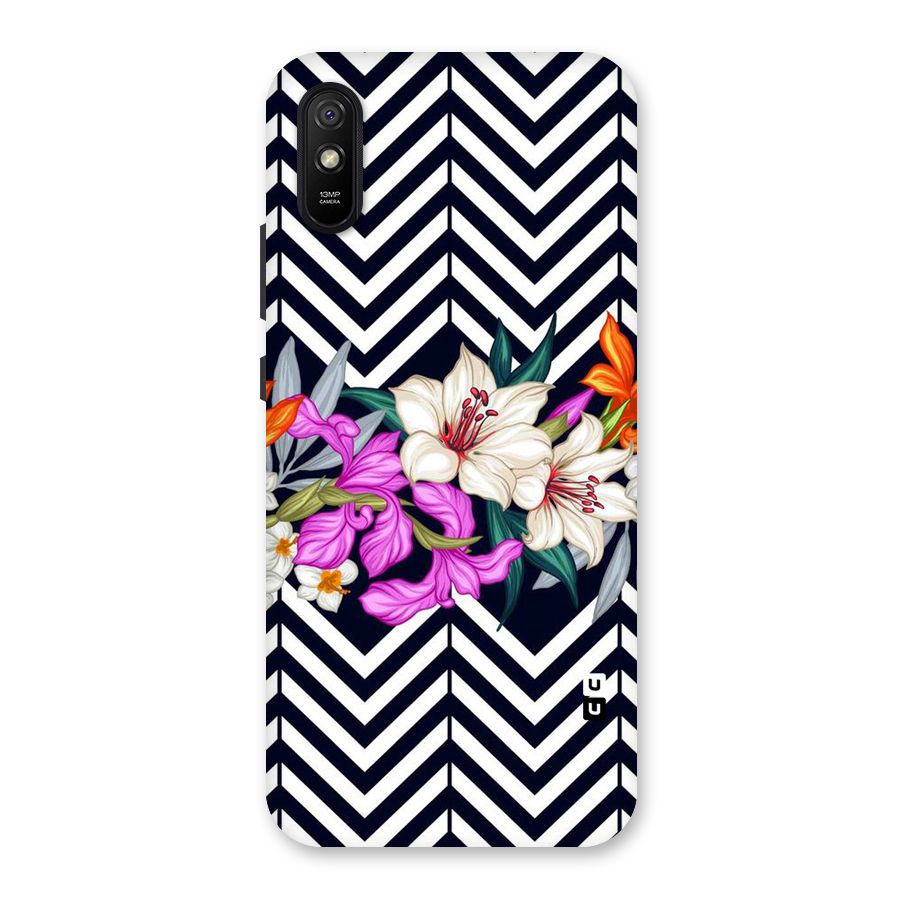 Artsy ZigZag Floral Back Case for Redmi 9A