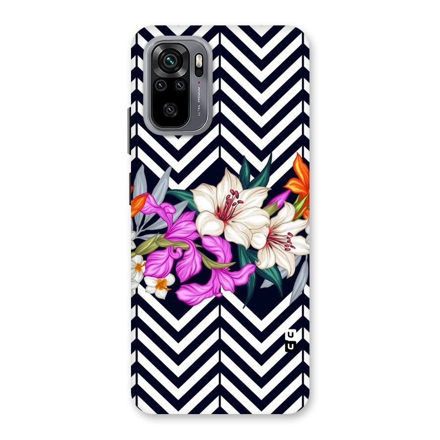 Artsy ZigZag Floral Back Case for Redmi Note 10
