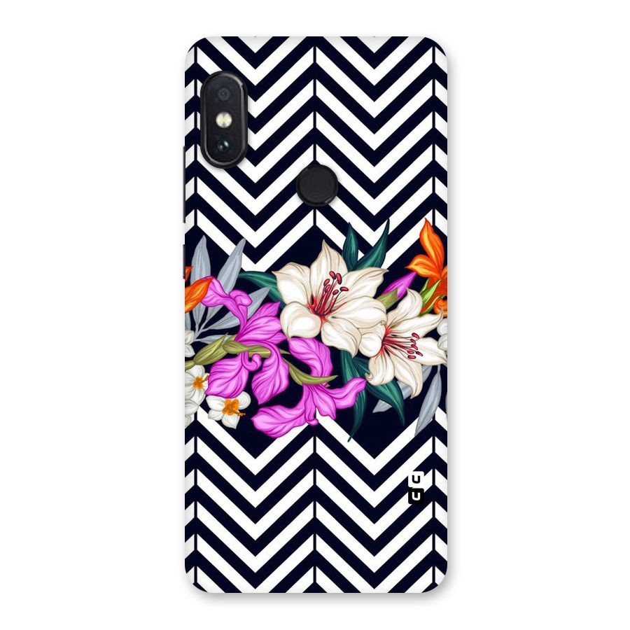 Artsy ZigZag Floral Back Case for Redmi Note 5 Pro