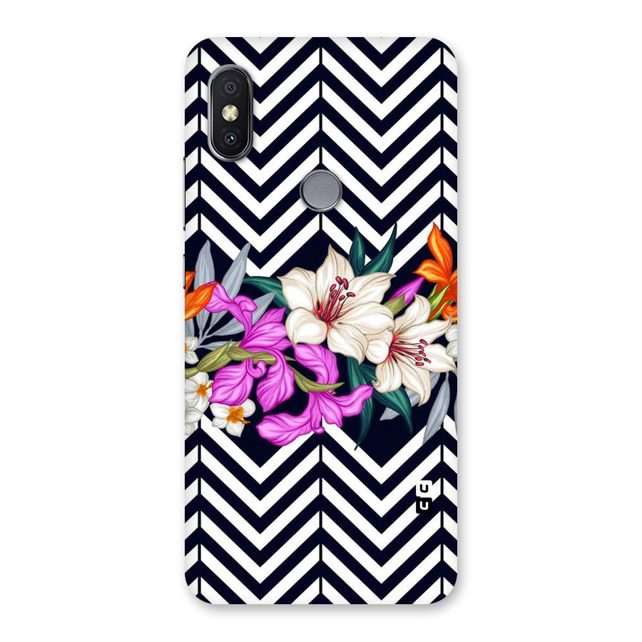 Artsy ZigZag Floral Back Case for Redmi Y2