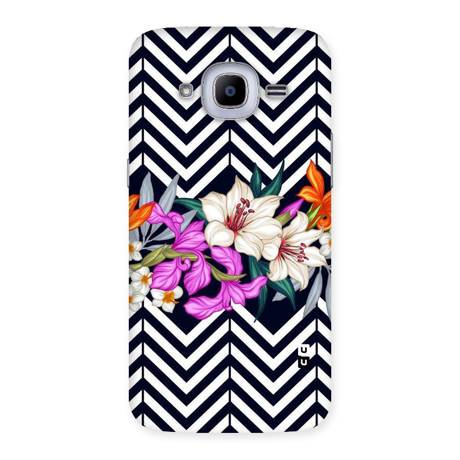 Artsy ZigZag Floral Back Case for Samsung Galaxy J2 Pro