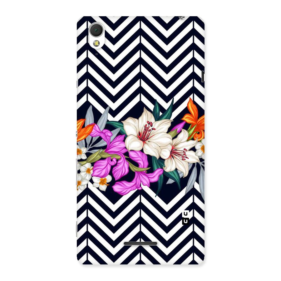 Artsy ZigZag Floral Back Case for Sony Xperia T3