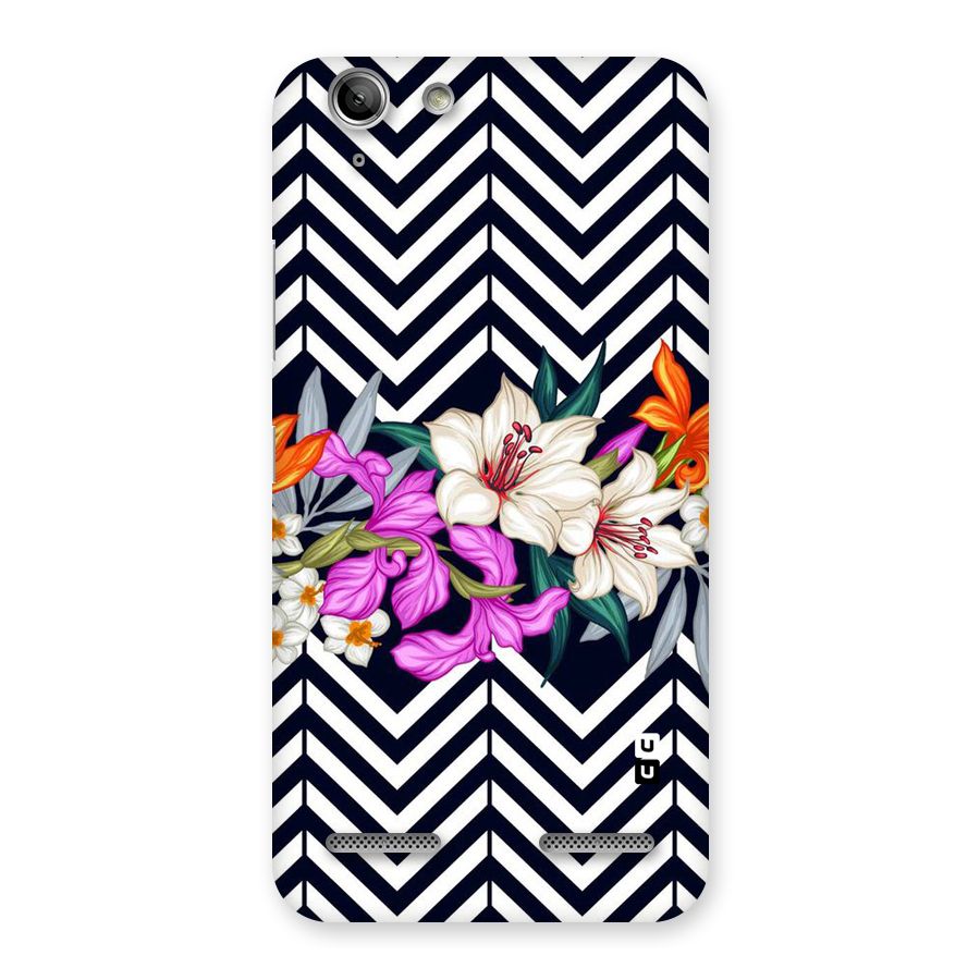 Artsy ZigZag Floral Back Case for Vibe K5 Plus