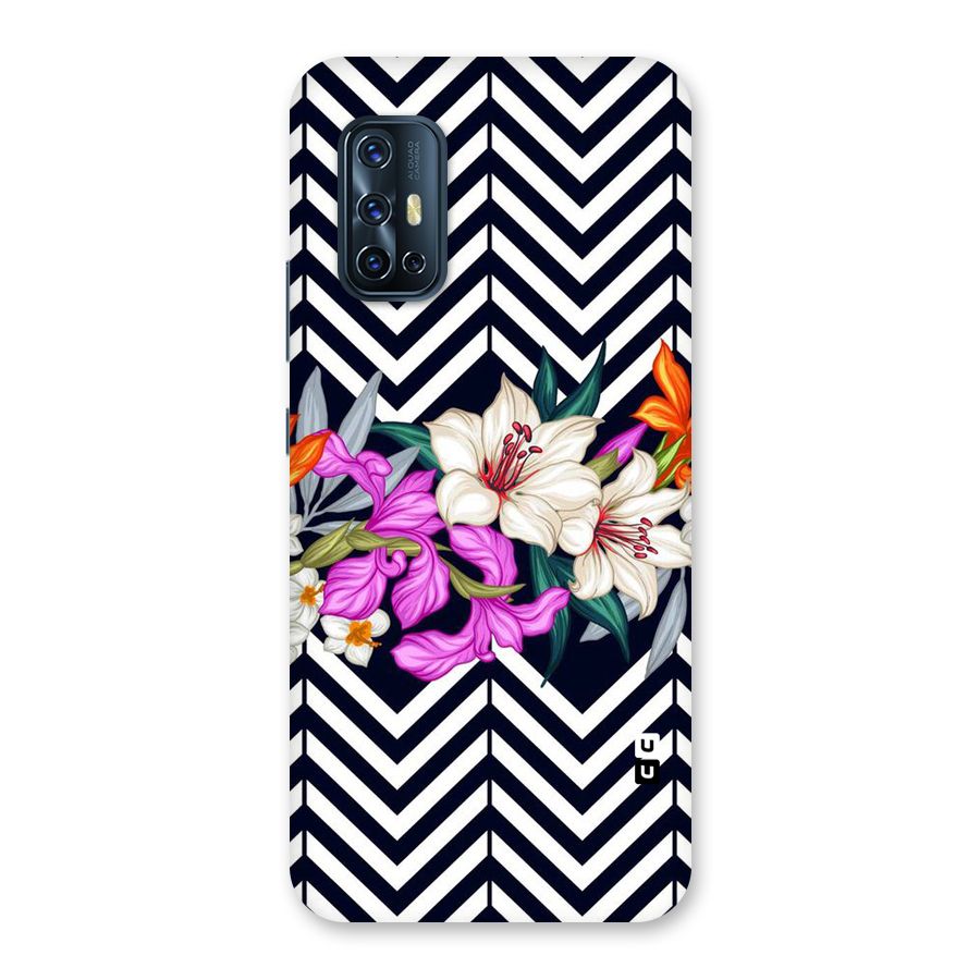 Artsy ZigZag Floral Back Case for Vivo V17