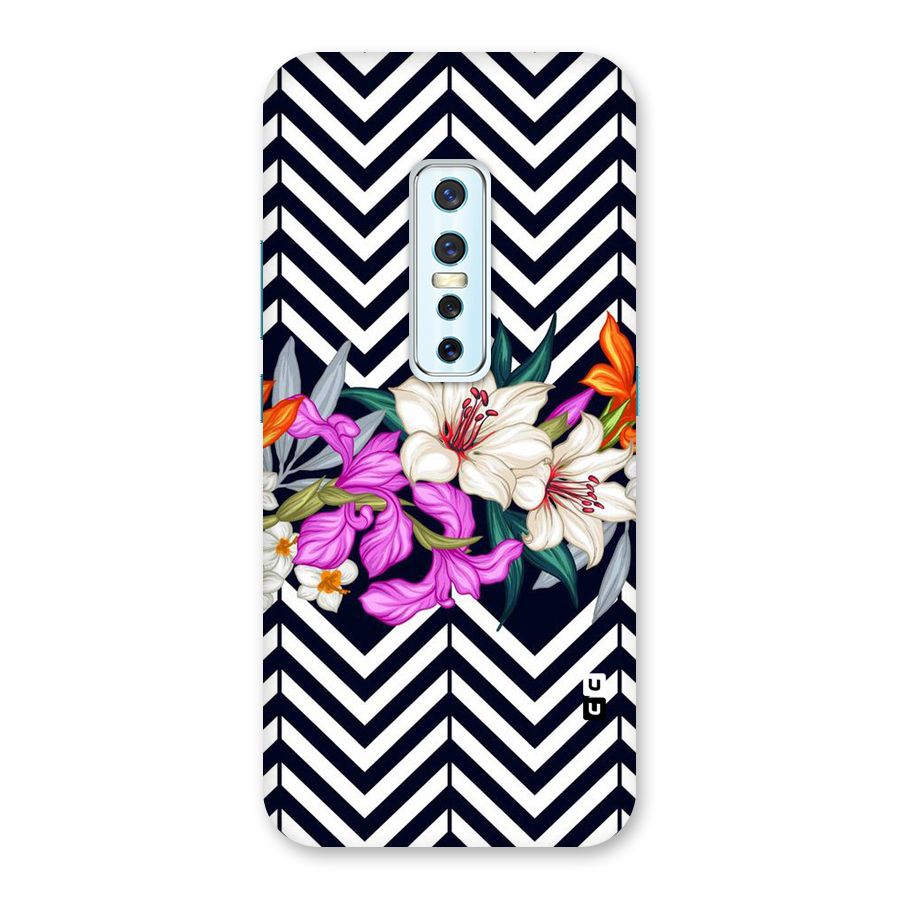 Artsy ZigZag Floral Back Case for Vivo V17 Pro