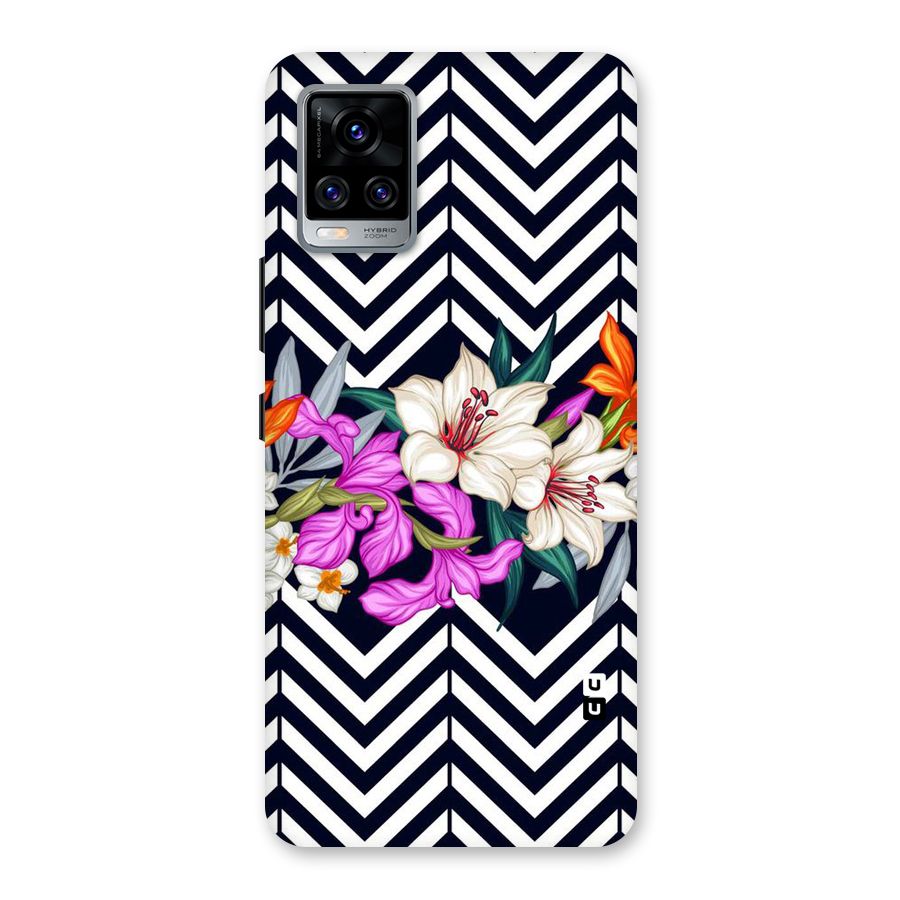 Artsy ZigZag Floral Back Case for Vivo V20 Pro