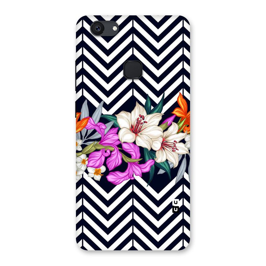 Artsy ZigZag Floral Back Case for Vivo V7 Plus