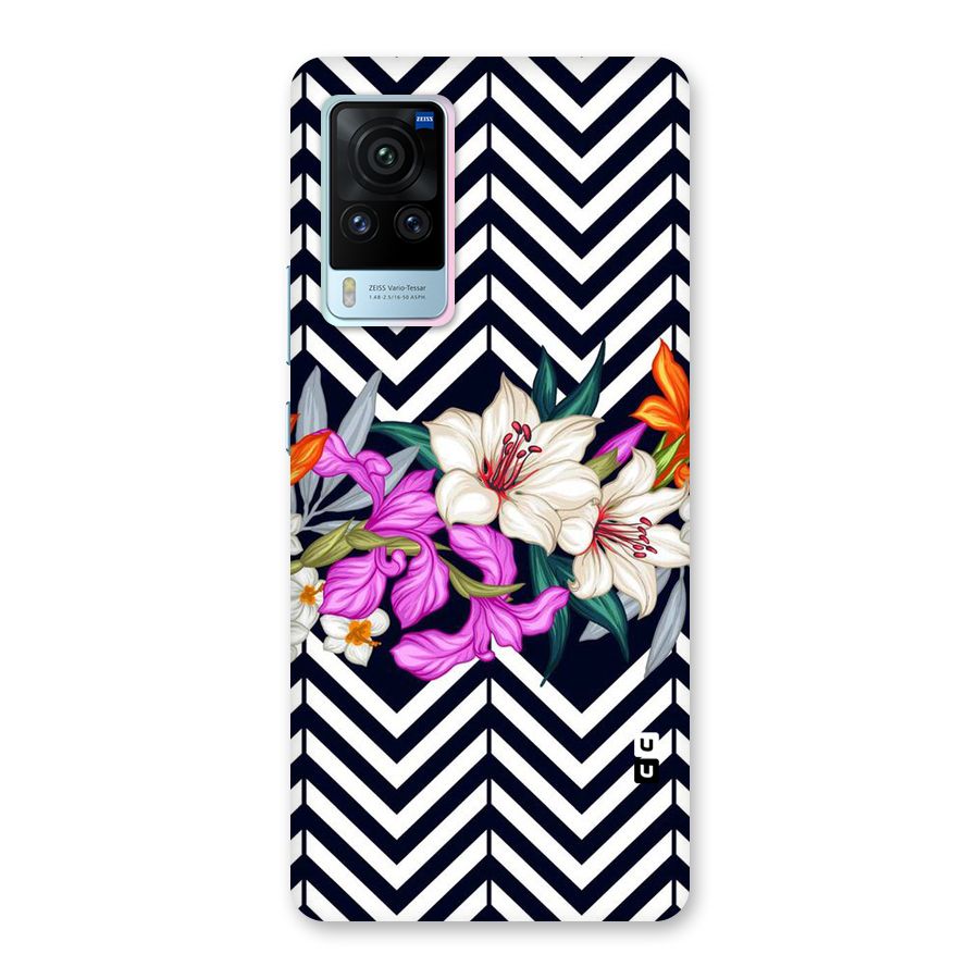 Artsy ZigZag Floral Back Case for Vivo X60 Pro