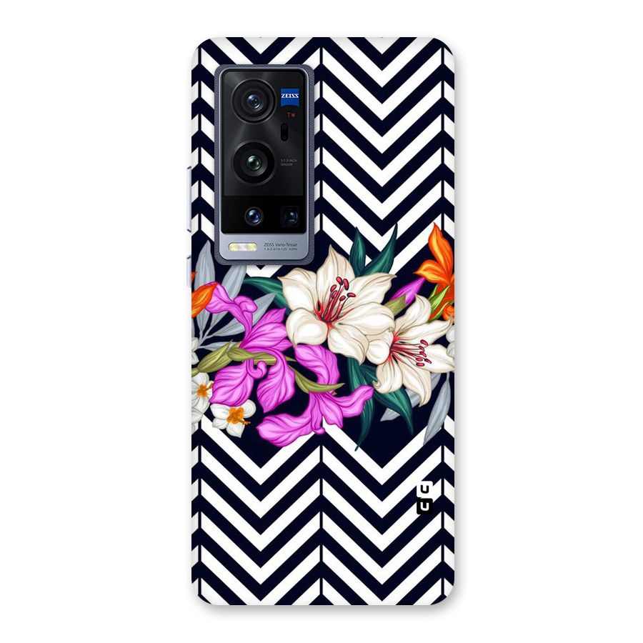 Artsy ZigZag Floral Back Case for Vivo X60 Pro Plus