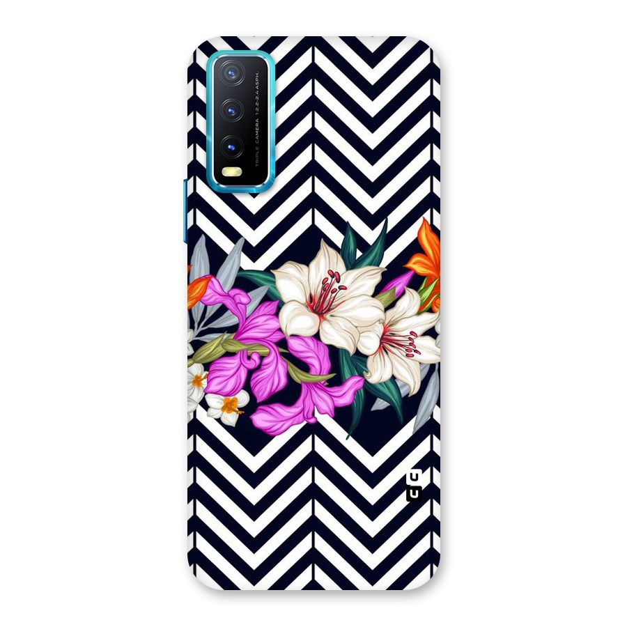 Artsy ZigZag Floral Back Case for Vivo Y20G