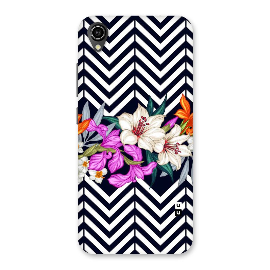 Artsy ZigZag Floral Back Case for Vivo Y90