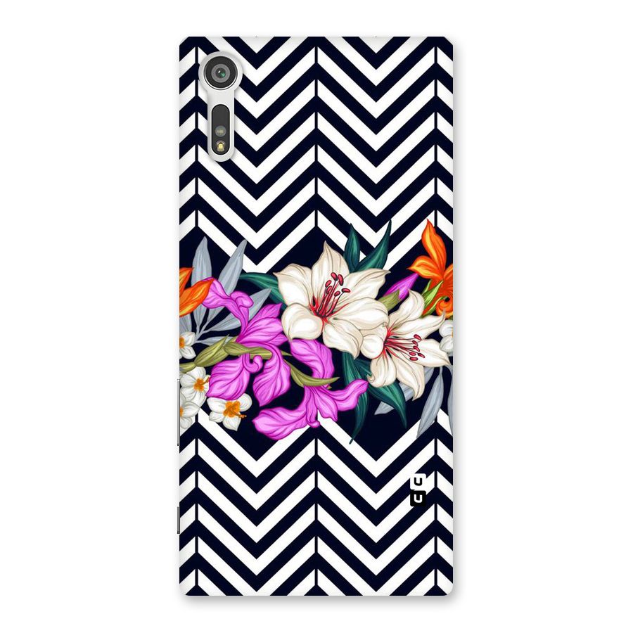 Artsy ZigZag Floral Back Case for Xperia XZ