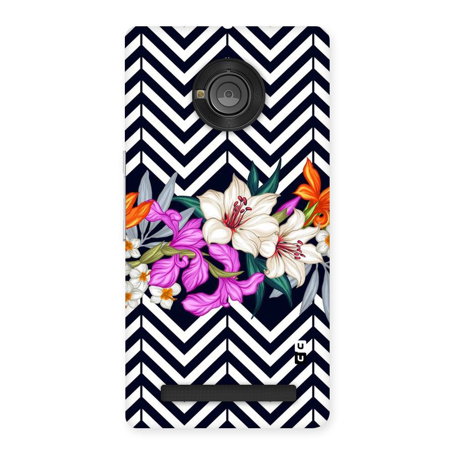 Artsy ZigZag Floral Back Case for Yu Yunique