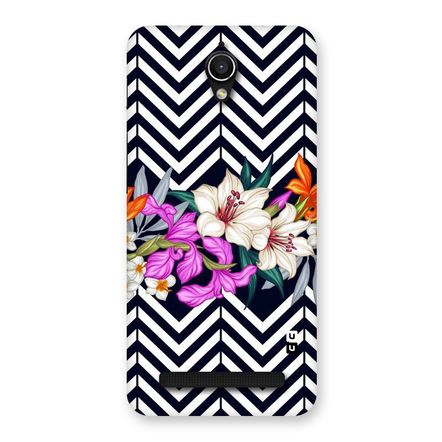 Artsy ZigZag Floral Back Case for Zenfone Go