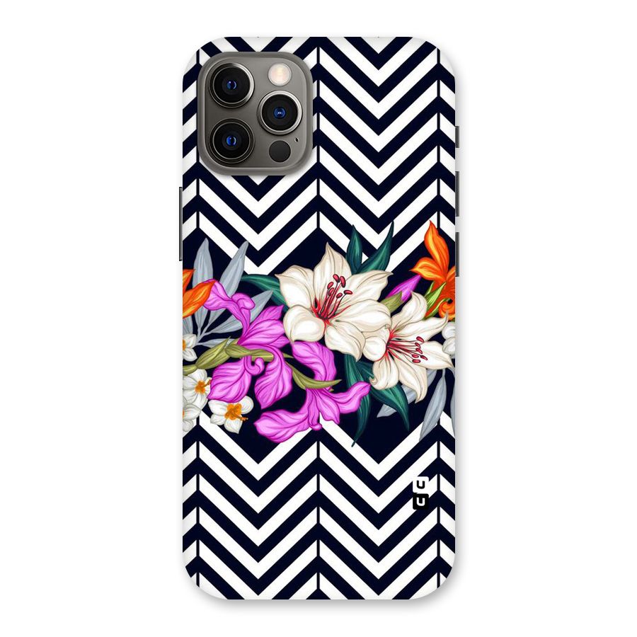 Artsy ZigZag Floral Back Case for iPhone 12 Pro