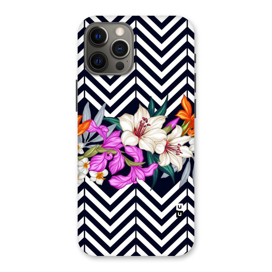 Artsy ZigZag Floral Back Case for iPhone 12 Pro Max