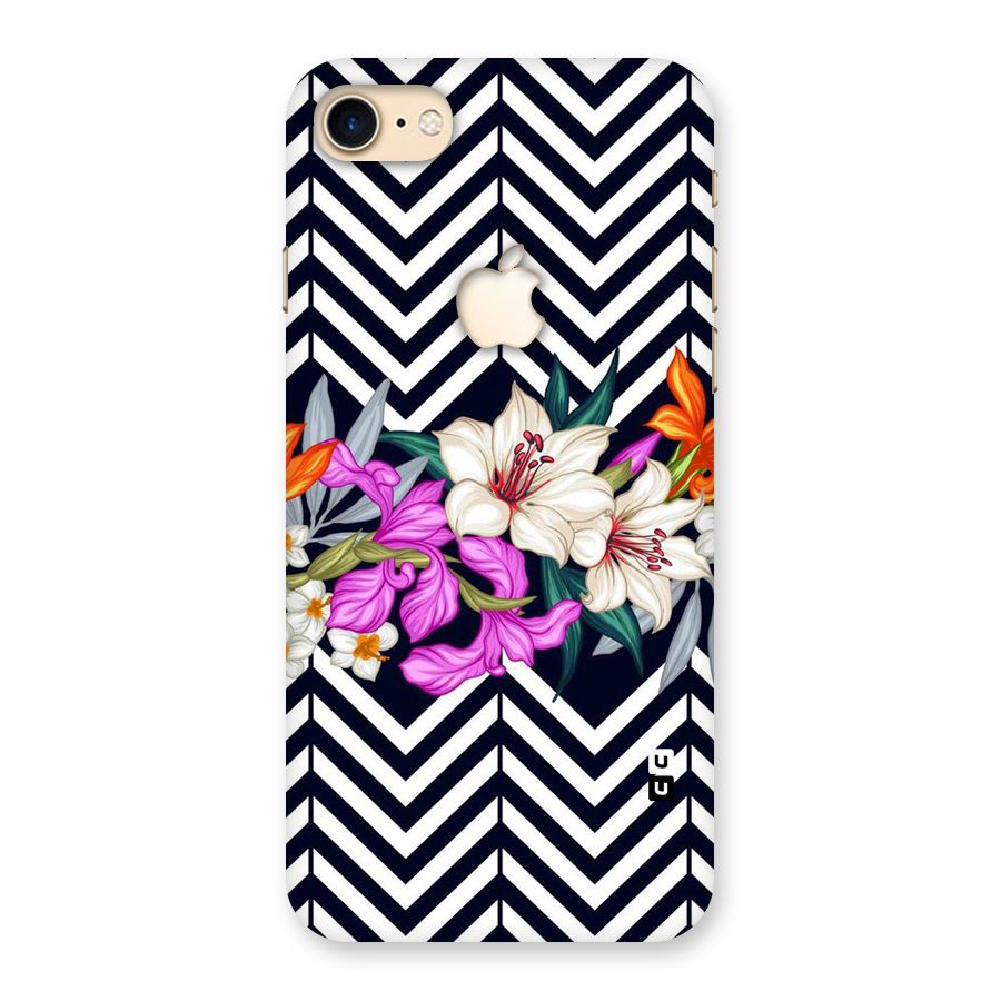 Artsy ZigZag Floral Back Case for iPhone 7 Apple Cut