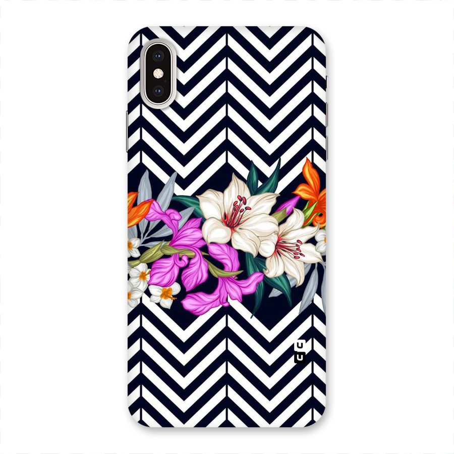 Artsy ZigZag Floral Back Case for iPhone XS Max