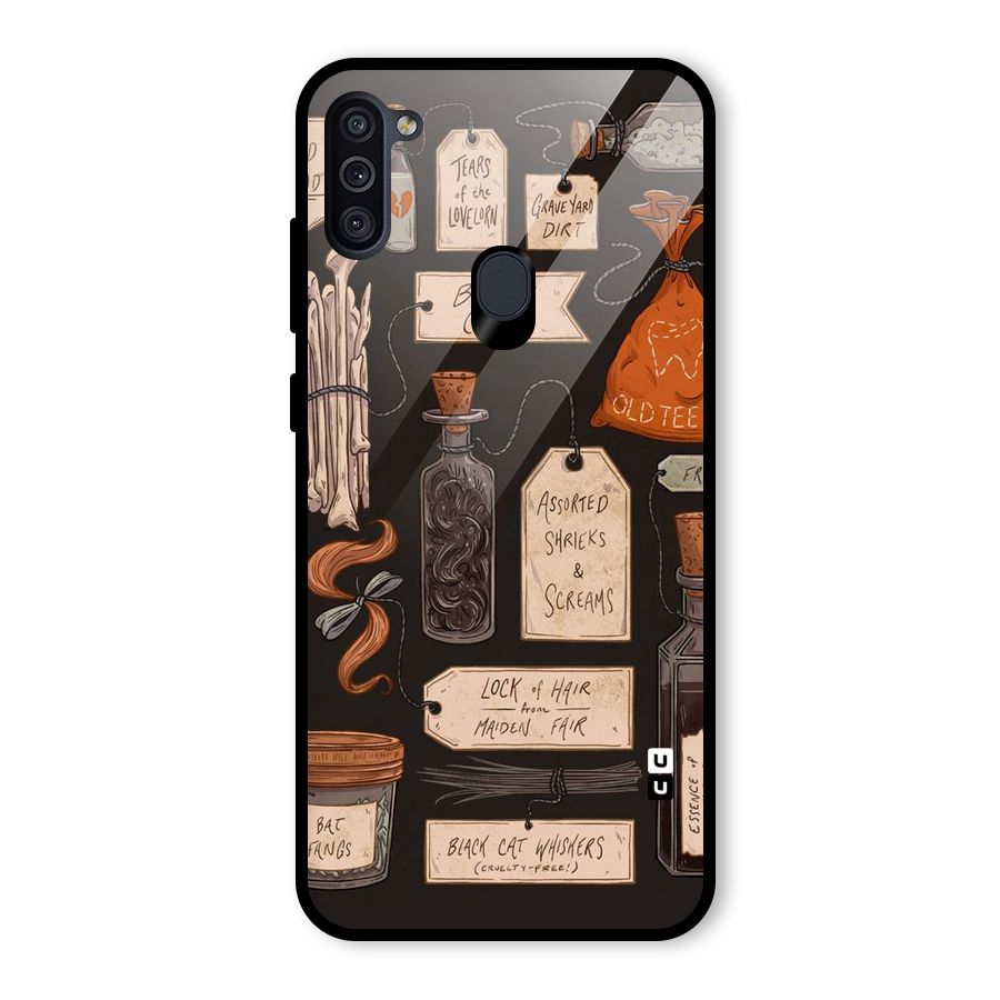 Asorted Shreks Glass Back Case for Galaxy M11