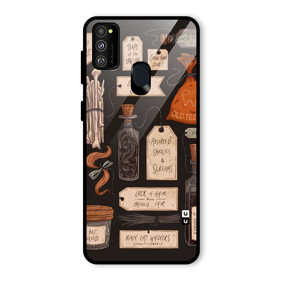 Asorted Shreks Glass Back Case for Galaxy M21