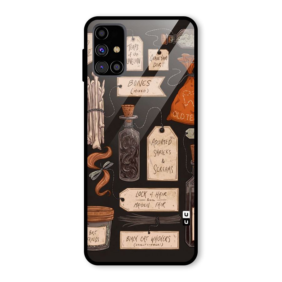 Asorted Shreks Glass Back Case for Galaxy M31s