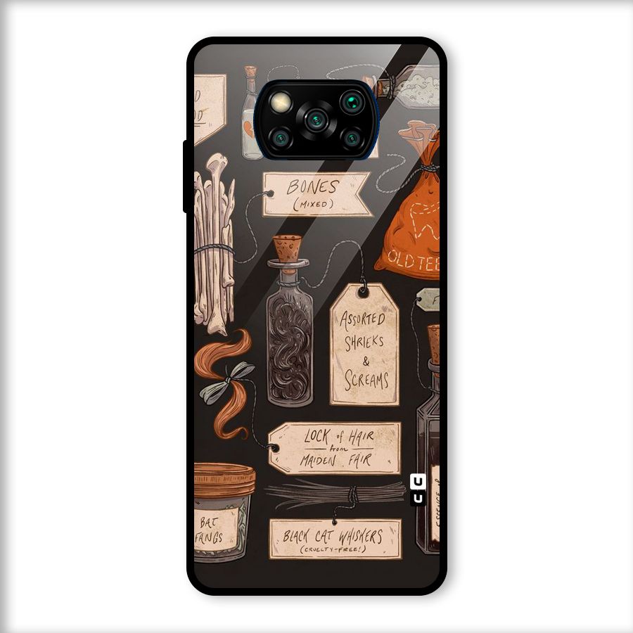 Asorted Shreks Glass Back Case for Poco X3