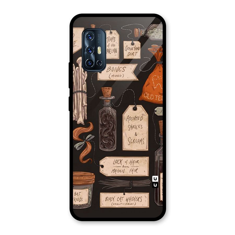 Asorted Shreks Glass Back Case for Vivo V17