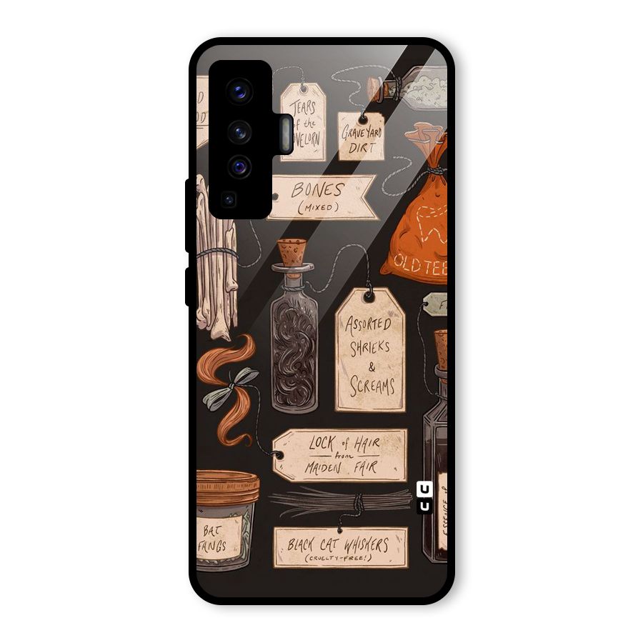 Asorted Shreks Glass Back Case for Vivo X50