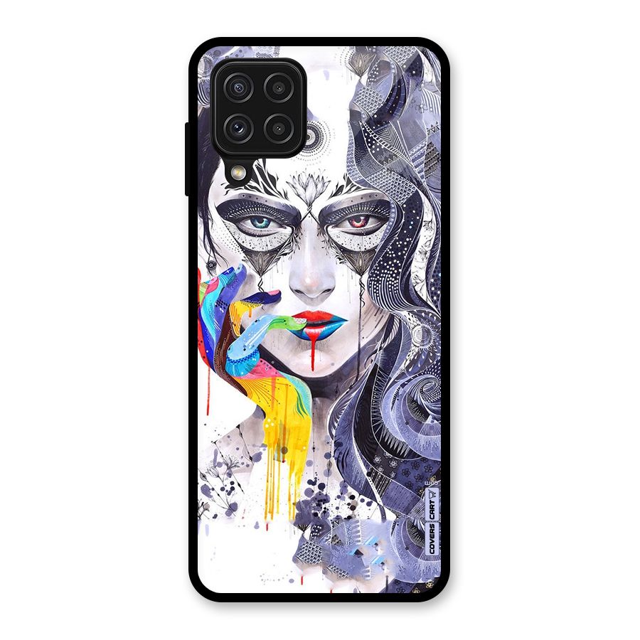 Astonishing Artwork Glass Back Case for Galaxy A22 4G