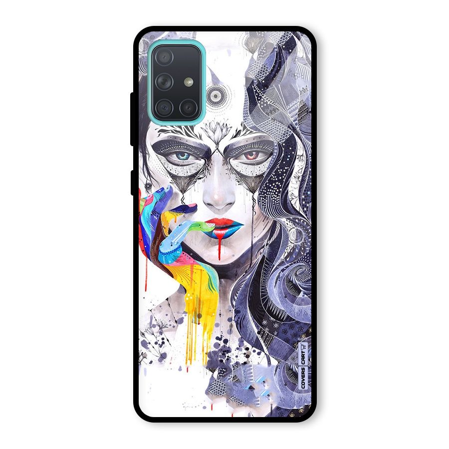 Astonishing Artwork Glass Back Case for Galaxy A71