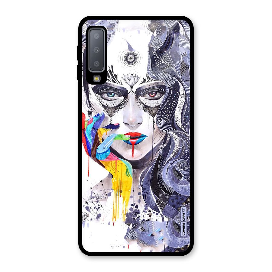 Astonishing Artwork Glass Back Case for Galaxy A7 (2018)