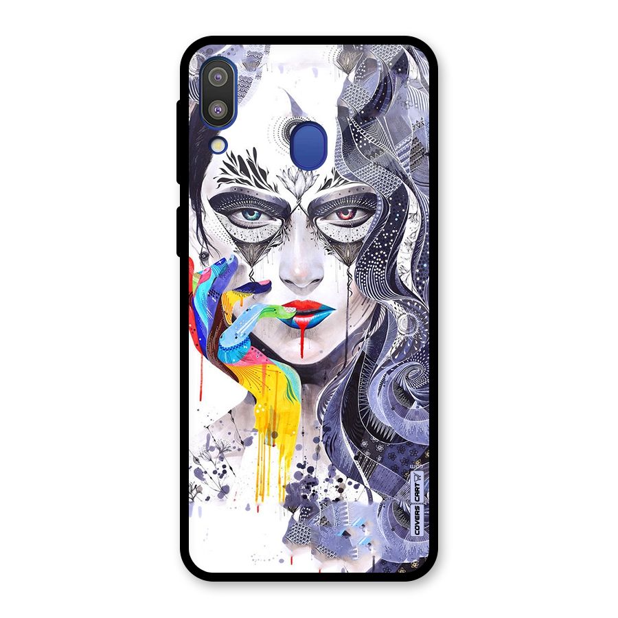Astonishing Artwork Glass Back Case for Galaxy M20