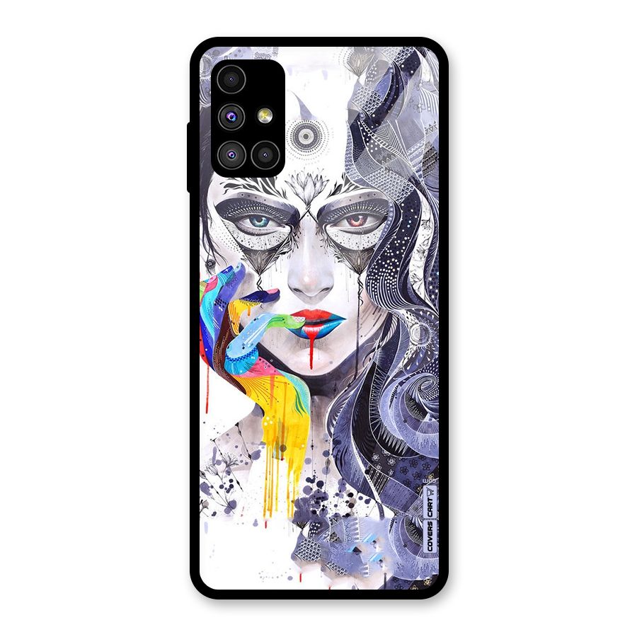 Astonishing Artwork Glass Back Case for Galaxy M51