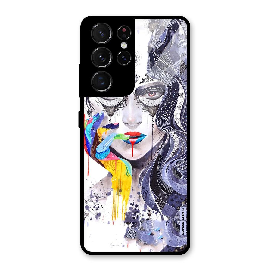 Astonishing Artwork Glass Back Case for Galaxy S21 Ultra 5G