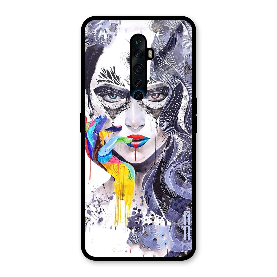 Astonishing Artwork Glass Back Case for Oppo Reno2 F